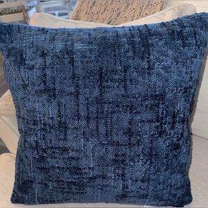 Color on Color Textured Decorative Throw Pillow Covers Blue 20X20 Set of 2